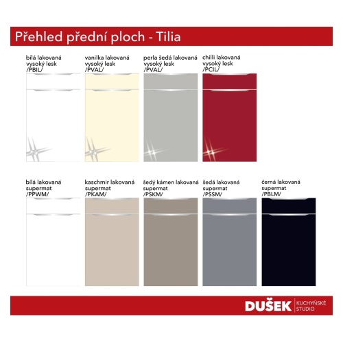 Tilia | Tilia - přehled předních ploch